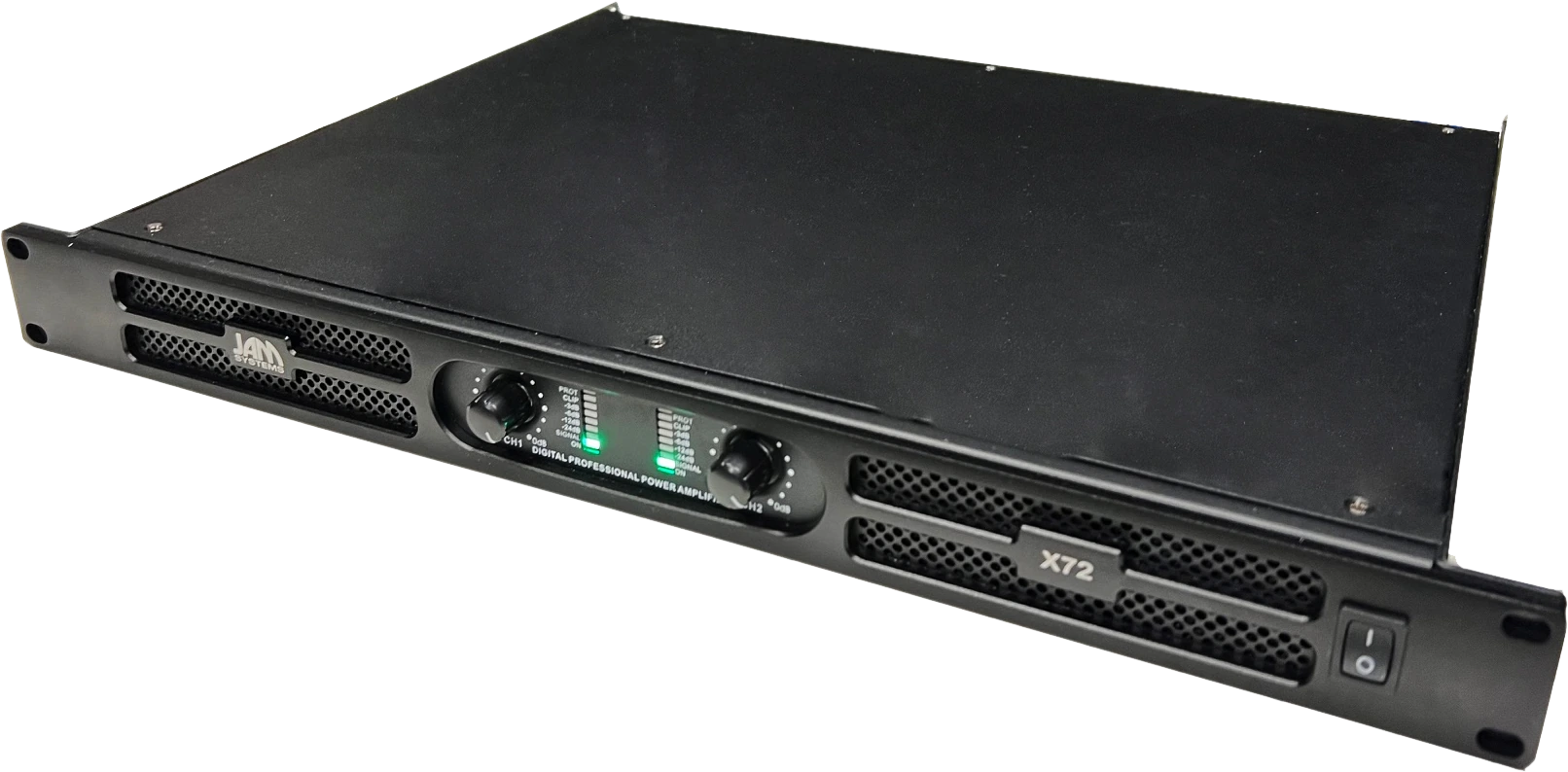 JAM Systems X72 angled front and top view