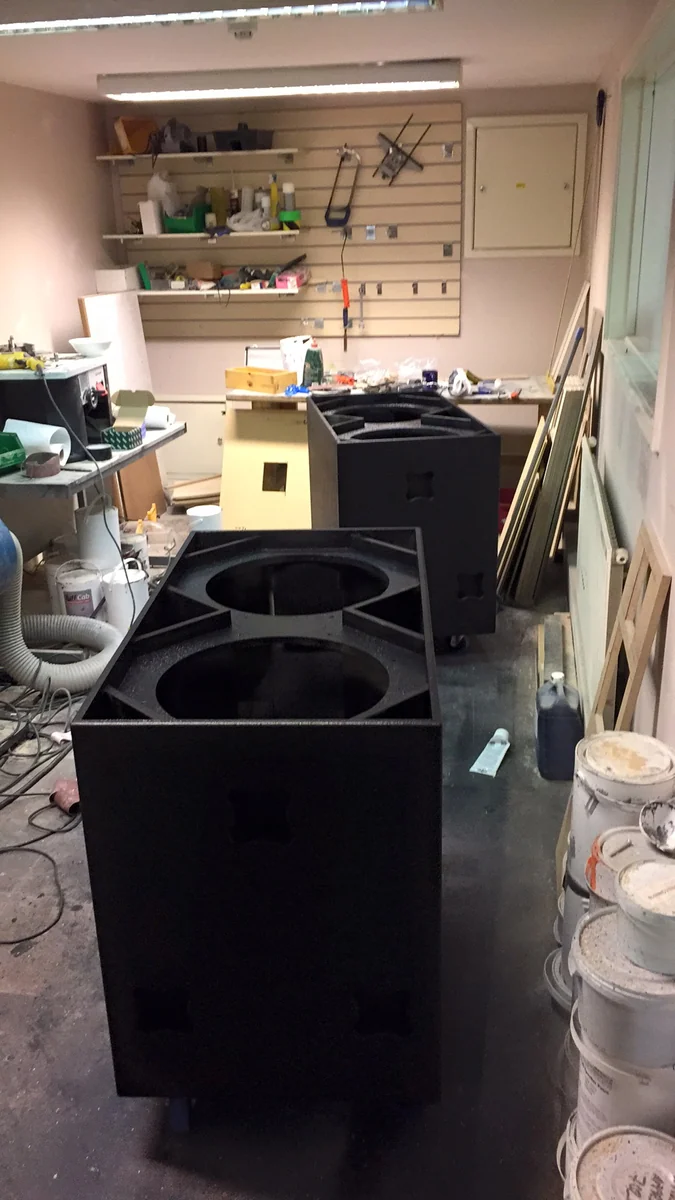 Cabinets in the workshop
