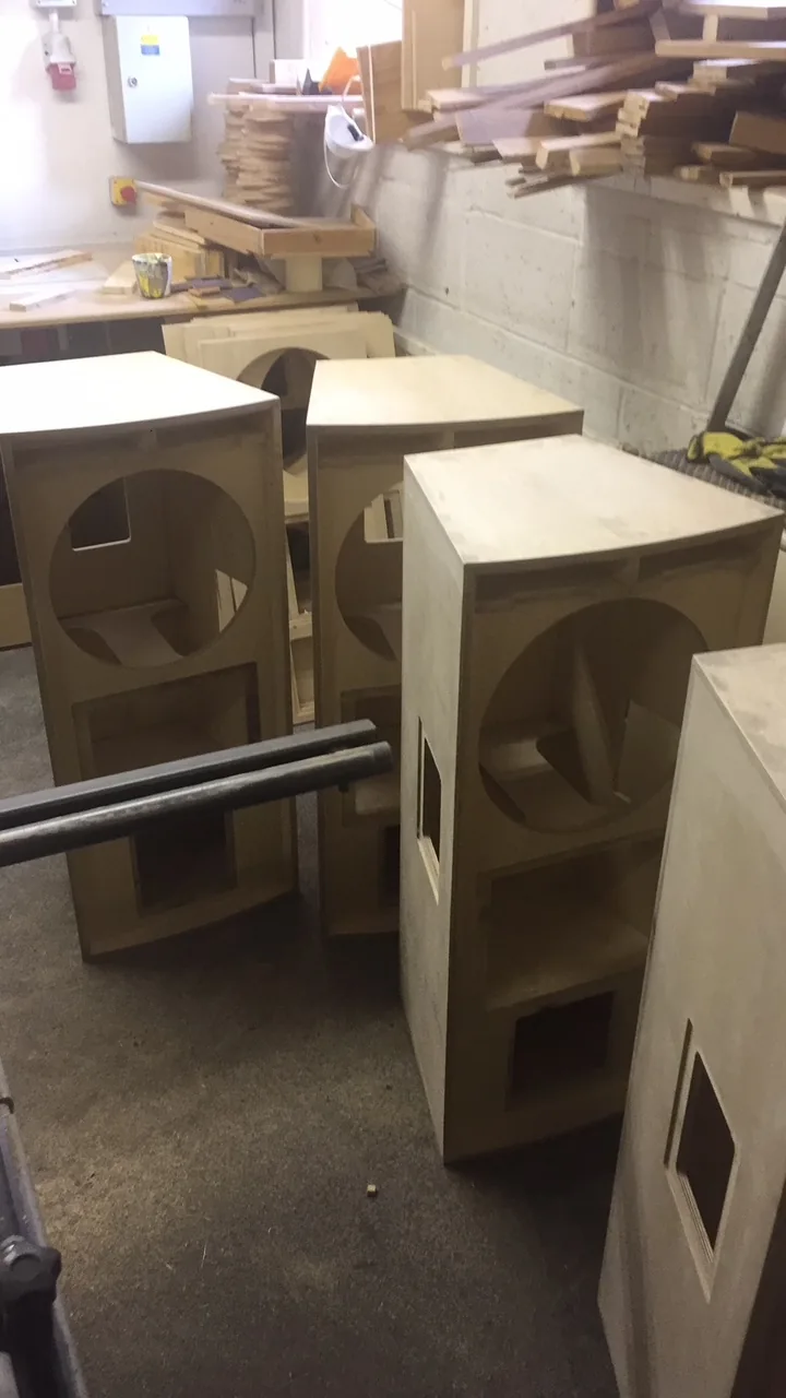Batch of MT1581 cabinet shells during production