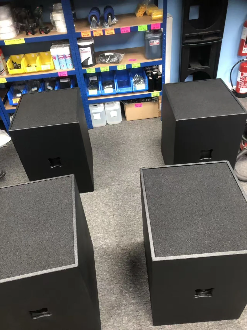 S118 cabinets prepared for a customer