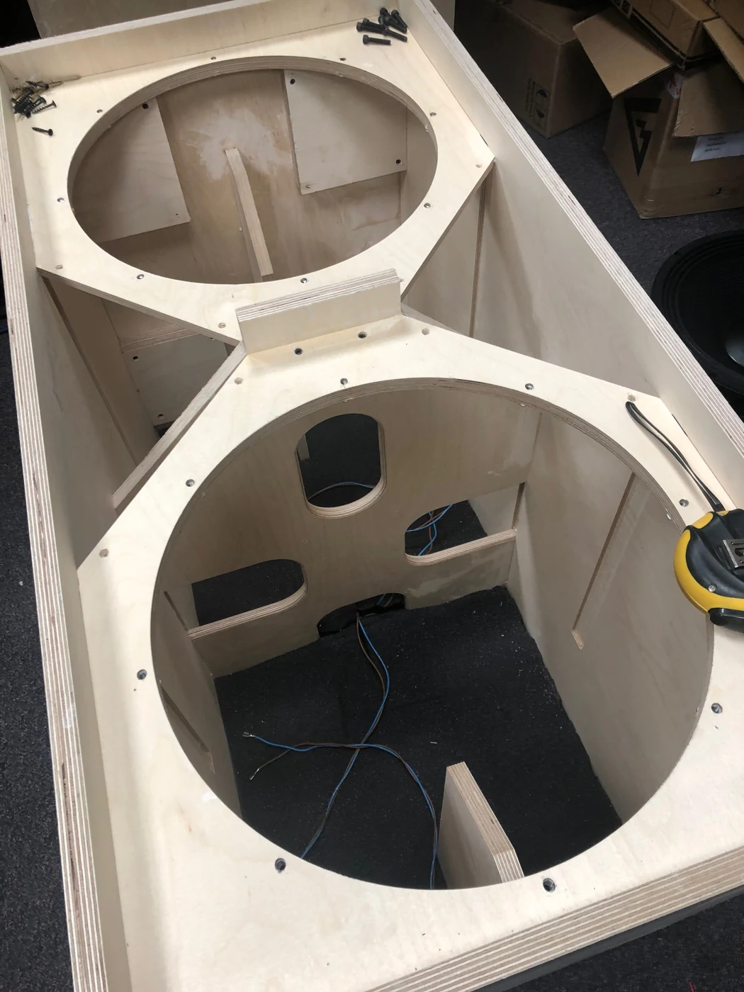 SB218 prototype internal cabinet construction